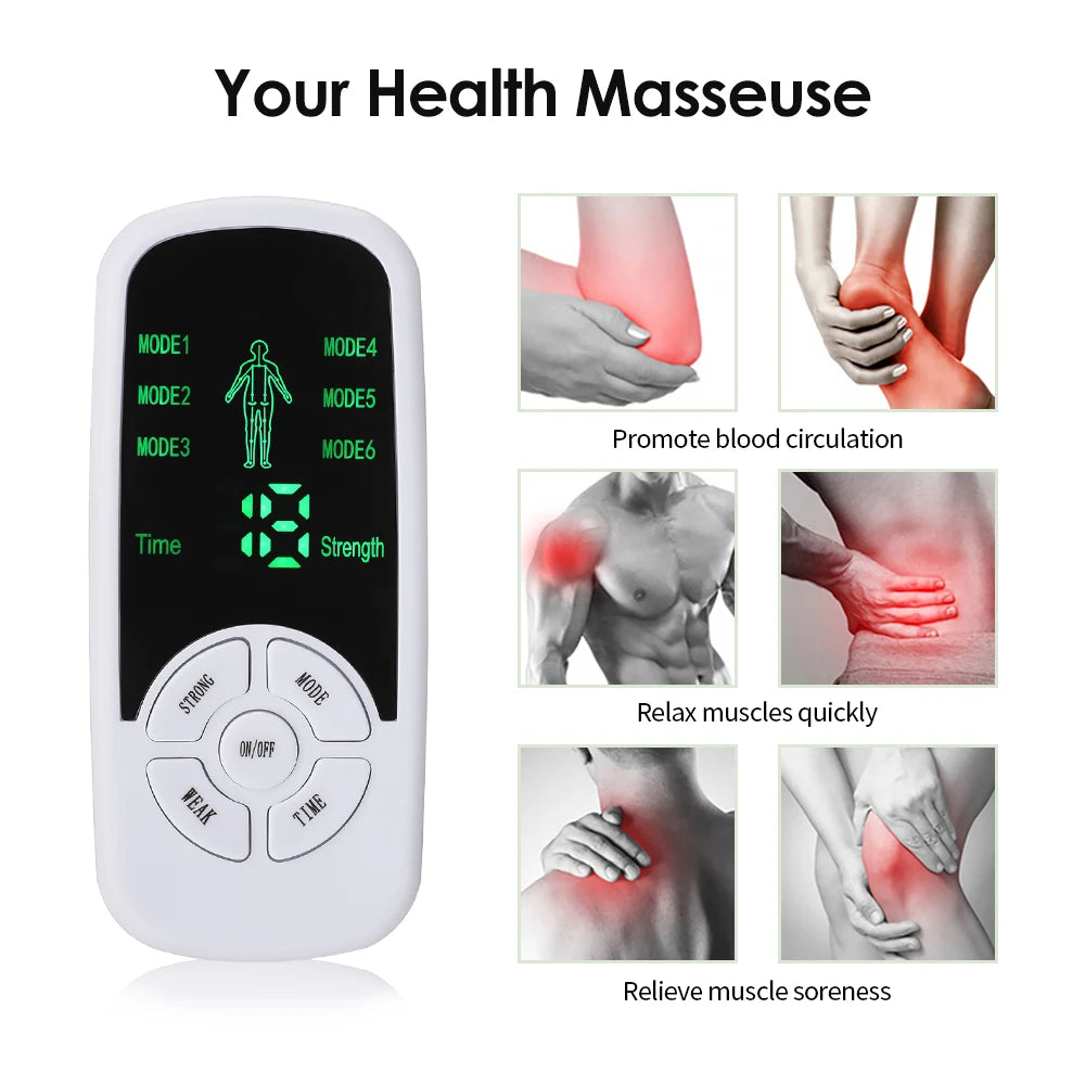 מכשיר גירוי שרירים חשמלי (EMS Pulse) – מסאז'ר לגב, לצוואר ולגוף