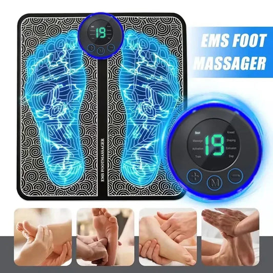 מכשיר עיסוי בפולסים להרפיית כפות הרגליים 