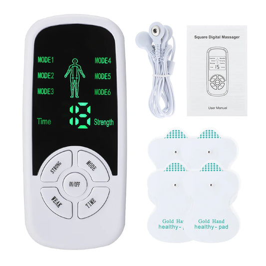 מכשיר גירוי שרירים חשמלי (EMS Pulse) – מסאז'ר לגב, לצוואר ולגוף 