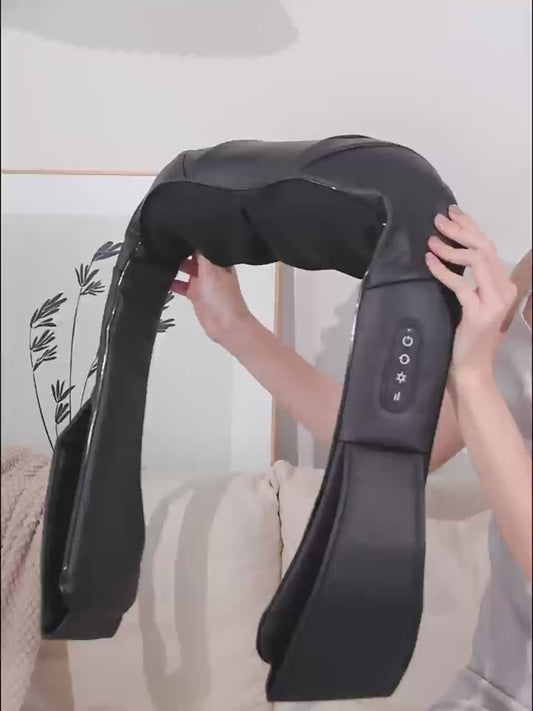 מעסה שיאצו לצוואר, כתפיים וגב עם חימום